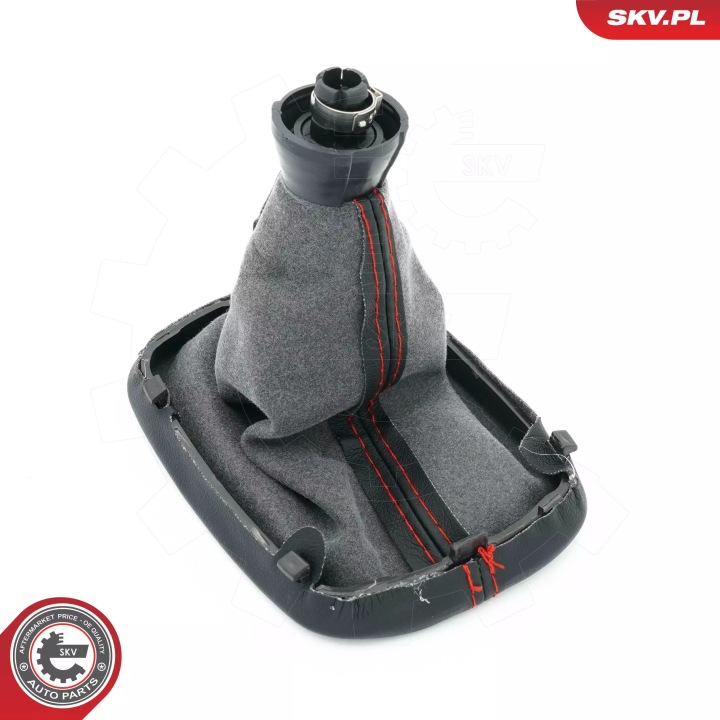фото №16, Ручка зміни кпп / коробка передач чохол audi a6 c5 97- s-line 4b0863279a червона nić