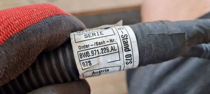 фото №10, S4 b9 8w шланг акумулятора стартер жгут 3.0 tfsi 8w0971228al s5 8w