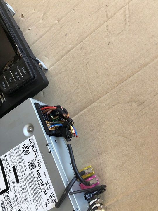 фото №5, Vw golf vii 7 радио считыватель дисплей комплект