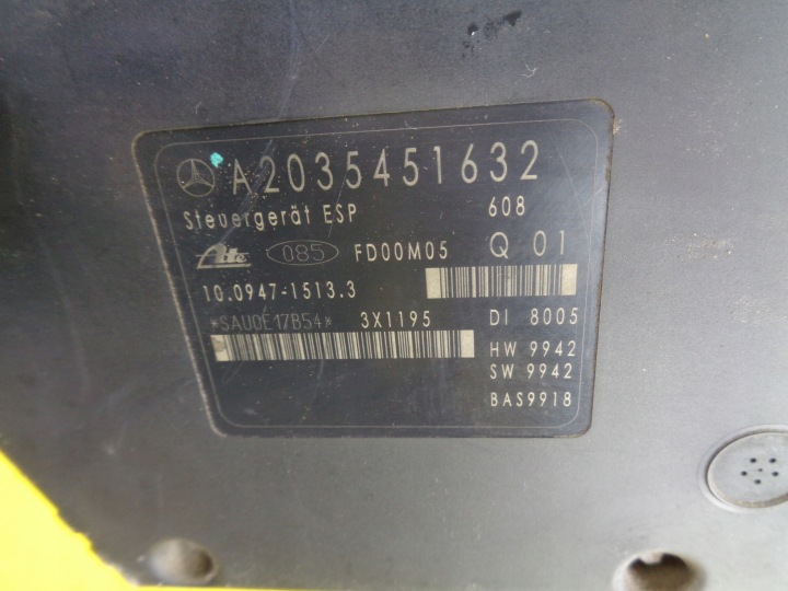 фото №5, Mercedes w203 c 2.2 cdi блок керування abs esp