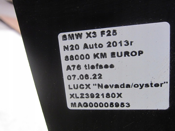 фото №11, Bmw x3 f25 x4 f26 панель кріплення фар кронштейн лампи правий 51647210500 51647274660