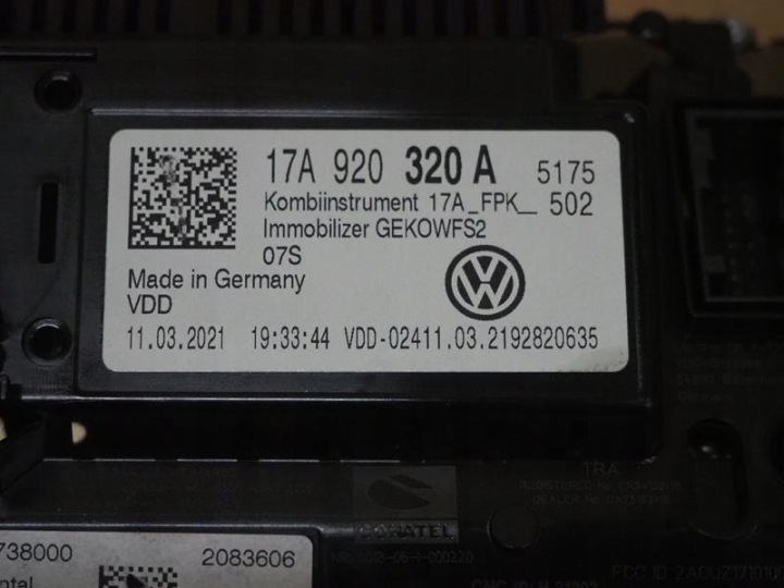 фото №7, Спідометр  lcd віртуальний vw t-roc 17a920320a