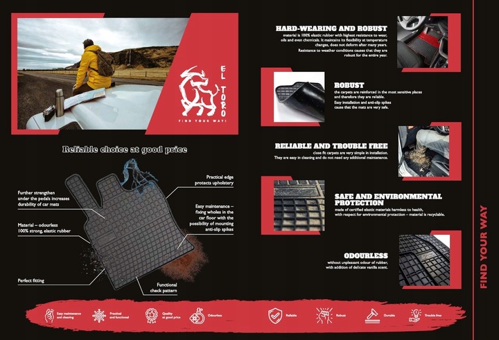 фото №8, Килимки гумові frogum eltoro vw crafter i 2006-16 mb sprinter w906 kpl 3sz