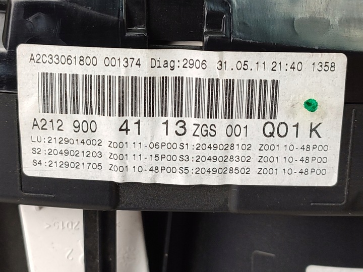 фото №7, Спідометр прилади спідометр mercedes 2129004113 w212 оригінал eu
