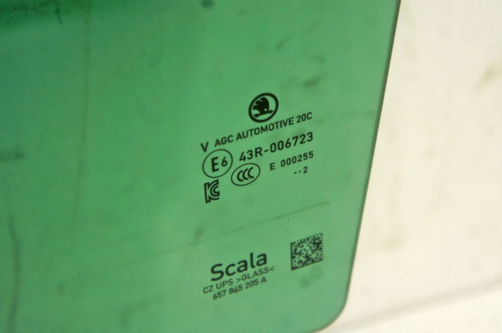 фото №6, Ub118 skoda scala скло двері ліві зад 22r 657845205a
