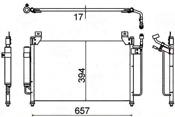 фото №1, Behr hella конденсатор кондиціонера mazda cx-7 2.3 m
