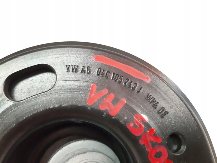 фото №5, Vw skoda 1.0 tsi mpi колесо пасове вала 04c105243j