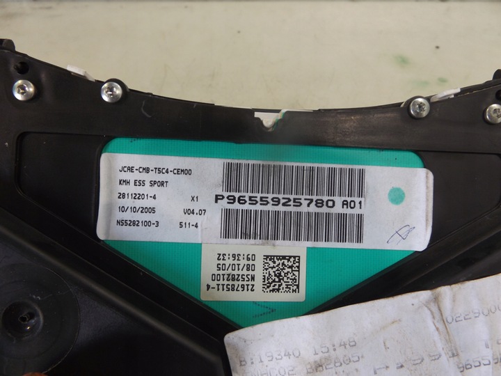 фото №5, 307 рестайлинг 2,0 16v спидометр приборы 9655925780