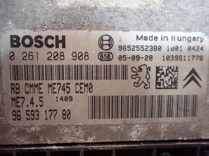 фото №6, Citroen xsara picasso 04-10 1.6 компьютер двигателя 9659317780 0261208908