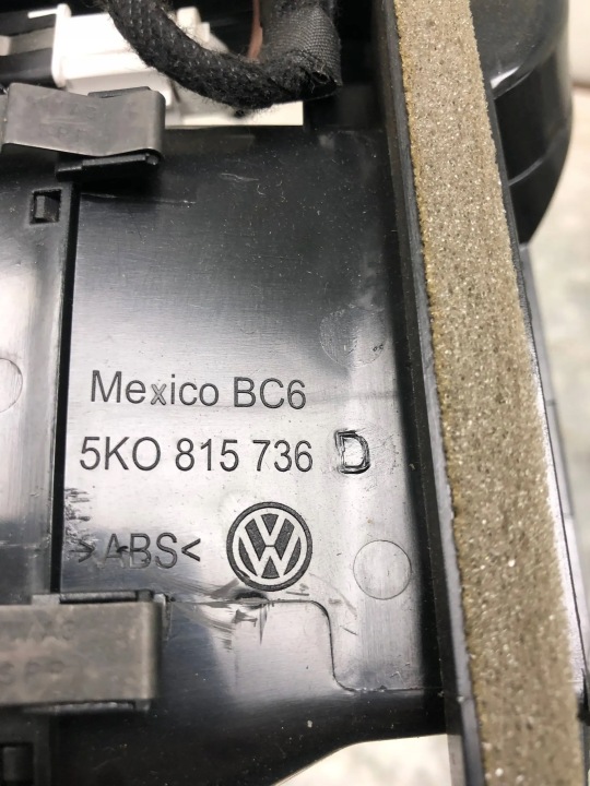 фото №6, Решітка повітропровід середня vw golf vi універсал 5k0815736d
