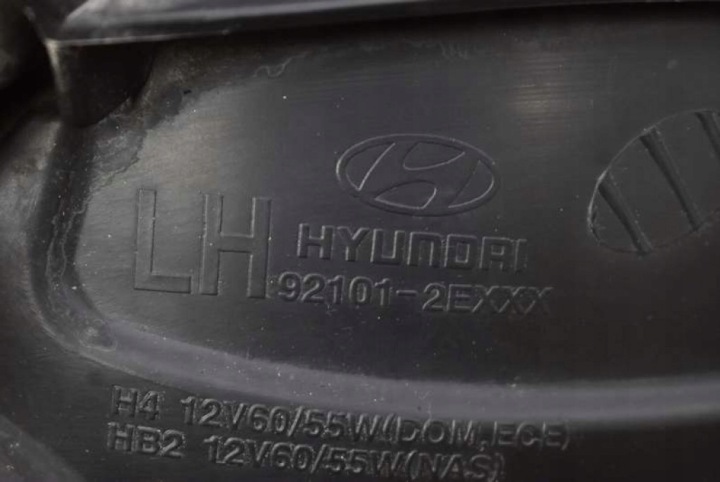 фото №8, Фара ліве фара передня eu 92101-2exxx hyundai tucson 1 i рестайлінг 04-10