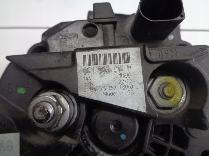 фото №6, Audi a4 b6 2.0 fsi awa генератор 06b903016p