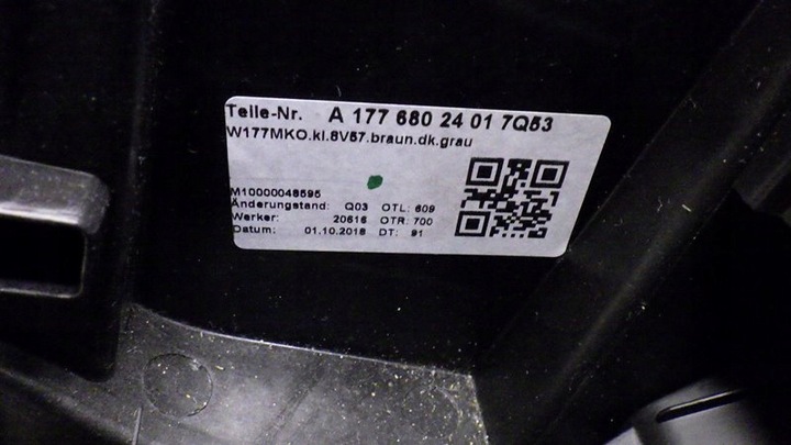 фото №8, Туннель средний подлокотник mercedes a-klasa w177