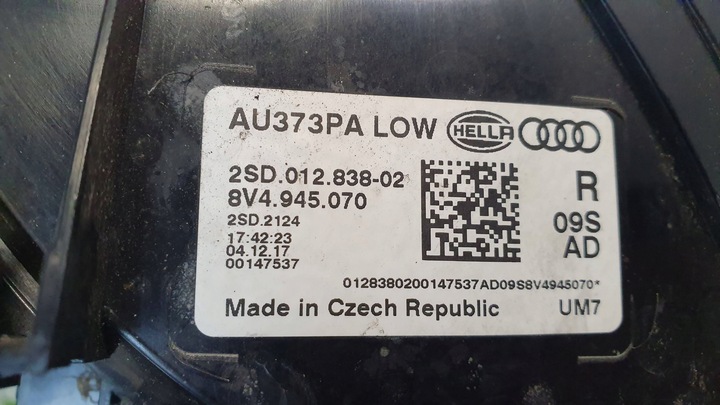 фото №9, Лампа права зад audi a3 рестайлінг sportback 8v4945070 16-