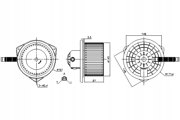фото №2, Вентилятор вентилятор citroen c4 aircross c-crosser c-crosser