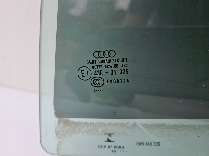 фото №6, Стекло дверь левый зад левая задняя audi a4 b9 8w sedan 2016