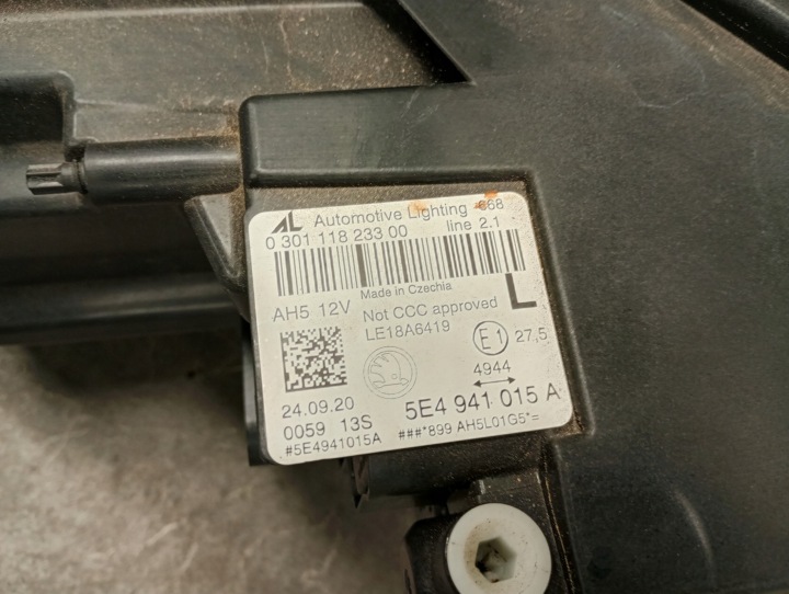 фото №11, 5e4941015a фара ліві перед skoda octavia iv пошкоджений