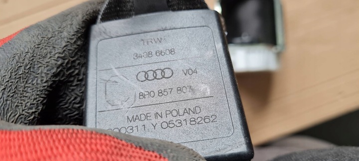 фото №9, Q5 8r pas безпеки середній зад 8r0857807