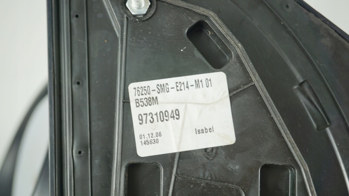 фото №8, Дзеркало ліві honda civic viii 8 ufo 06-11 hb 3d 5d b538m 7pin 7 pin uk