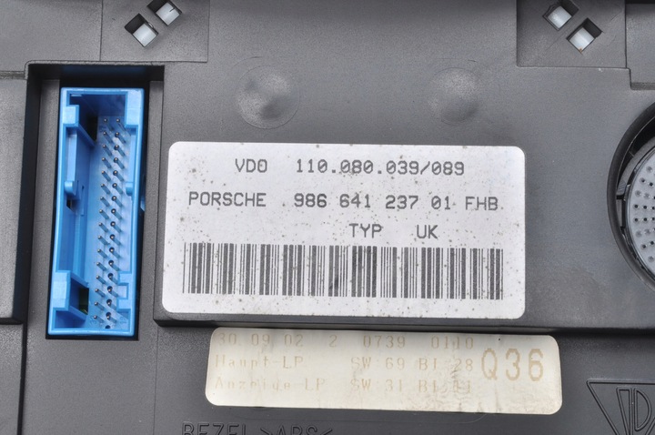 фото №8, Porsche boxster 986 3.2 спідометр  прилади англієць 98664123701