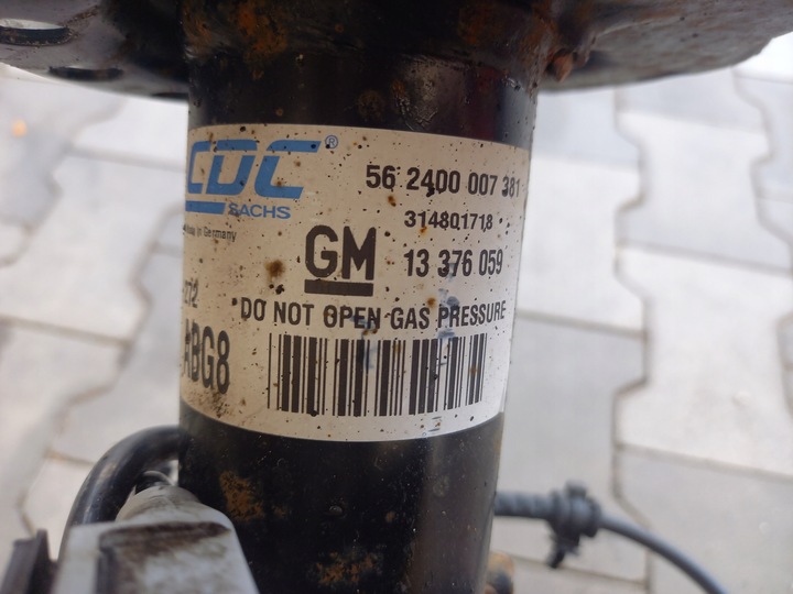 фото №5, Поворотна опора амортизатор mcpherson  2.0 cdti автомат ліва 13376059 ids opel zafira c 12r