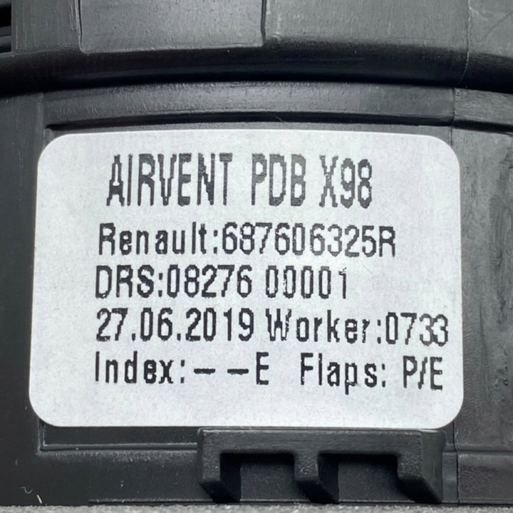 фото №15, Новая оригинальный номер решётка воздуховод renault trafic iii captur i clio iv 687606325r