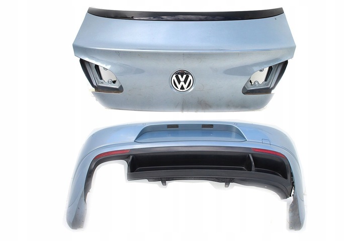 фото №1, Vw passat cc lc7z fl рестайлінг зад зад бампер задній + кришка багажника 3c8 колір