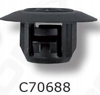 фото №1, Клипса накладка пороговых toyota упаковка 10 штук romc70688