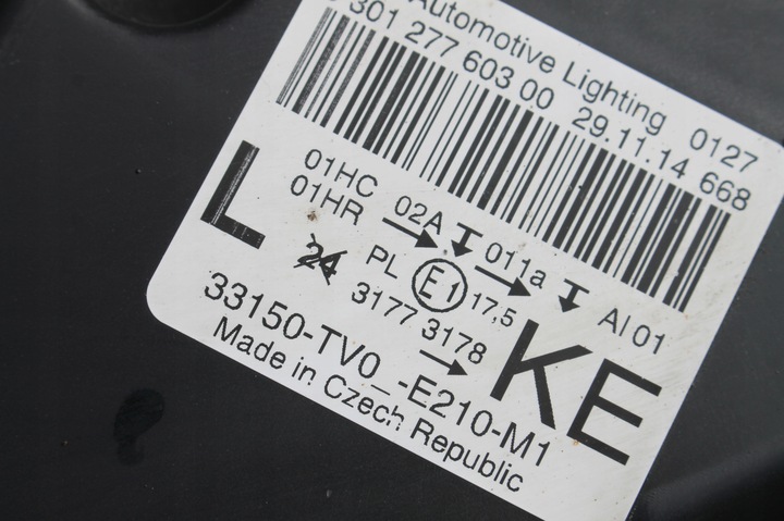 фото №14, Лампа фара лівий перед переднє honda civic ix 11-14