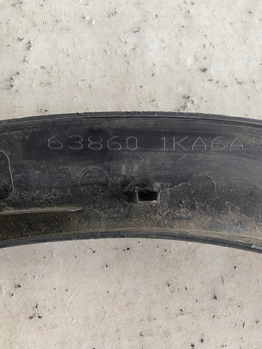 фото №11, Nissan juke f15 10- планка накладка крила праві перед 63860-1ka6a