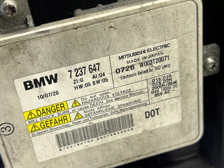 фото №12, Bmw 5 f10 f11 bi ксенон ні поворотний фара права праве перед 7203246 європа