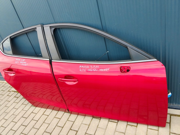 фото №10, Mazda 3 bm hb дверь правая перед зад красный 41v оригинальная запчасть лак 13-17