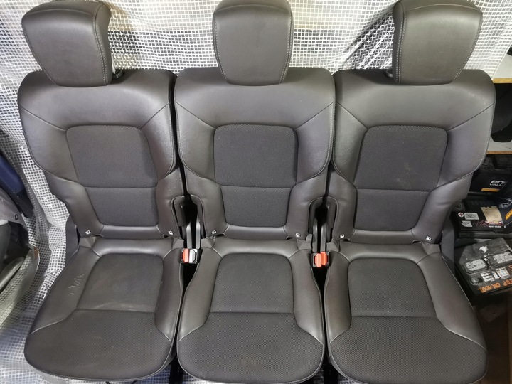 фото №7, Renault espace v 5 14-19 сидіння зад задні напівшкіра підігрів 3 штуки 2gi ряд