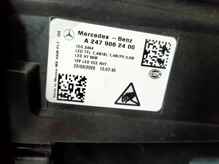 фото №5, Mercedes glb a2479062400 лампа правий перед європа