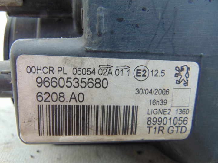 фото №11, Лампа ліва перед передня peugeot 206 cc європа