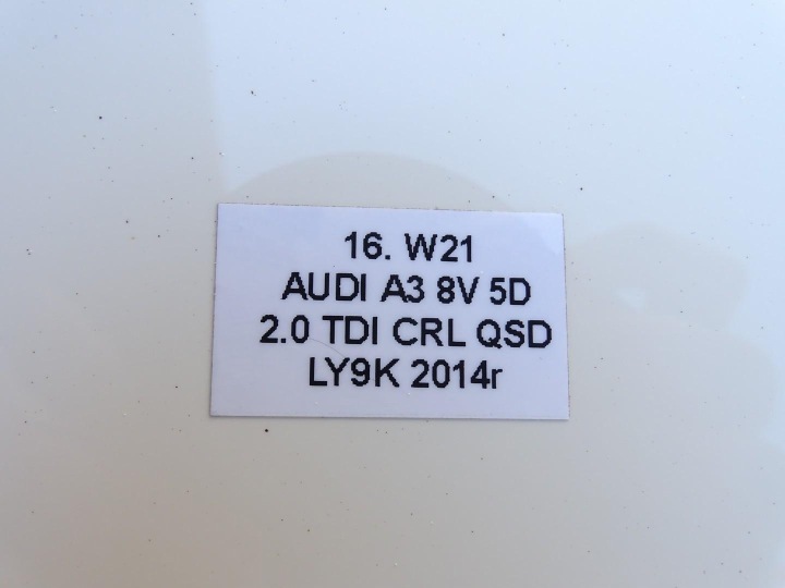 фото №16, Крышка зад задняя багажника + стекло ly9k audi a3 8v 8v4 5d sportback 12-17r