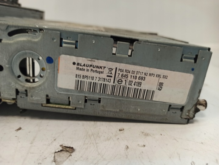 фото №8, Peugeot 407 радіопрогравач cd + панель кондиціонера 9660647677 96573322yp