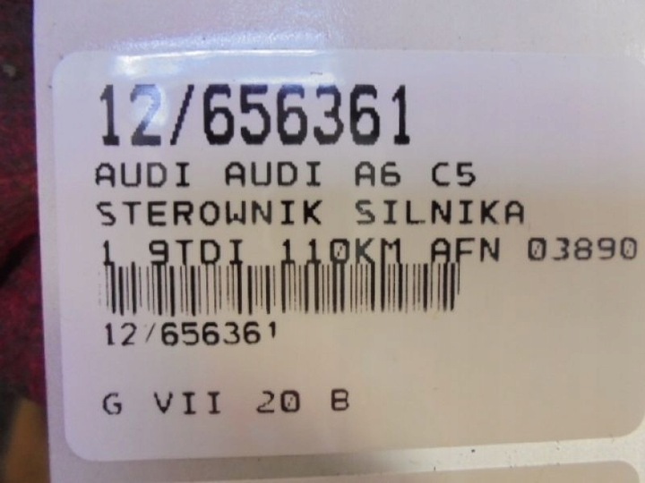 фото №6, Audi a6 c5 комп'ютер 038906018dg 1,9tdi 0281001808