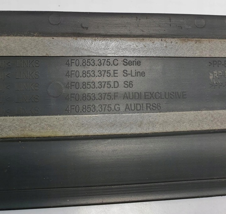 фото №6, Молдинг пороговая зад audi a6 c6 4f0853375h