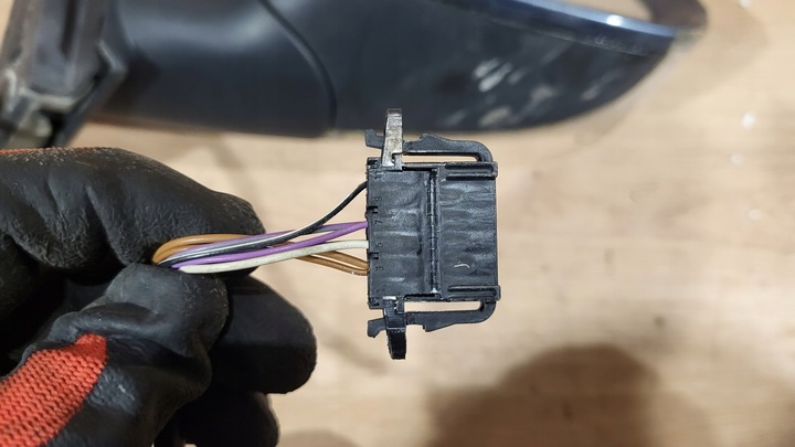 фото №7, Дзеркало праві з поворотник vw passat b5 рестайлінг ld7u 7 pin