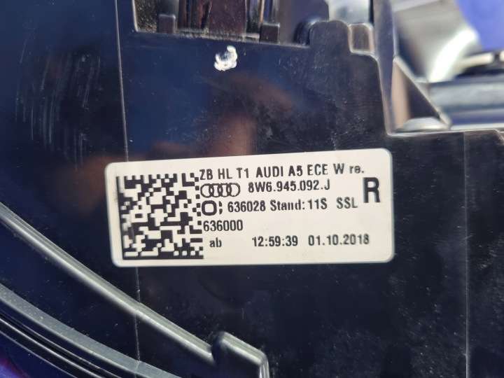 фото №15, Комплект лампа задніх повний led matrix audi a5 f5 cabrio oem 8w6945093j