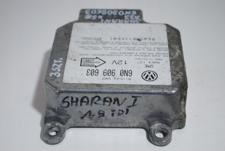 фото №6, Модуль датчик подушка безпеки vw sharan i 6n0909603