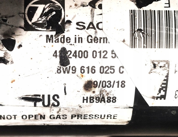 фото №3, Audi ag # 8w9616025c амортизатор edc зад