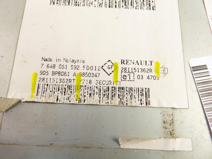 фото №8, Радіо renault kangoo експрес ii 281151362r 281151362rt
