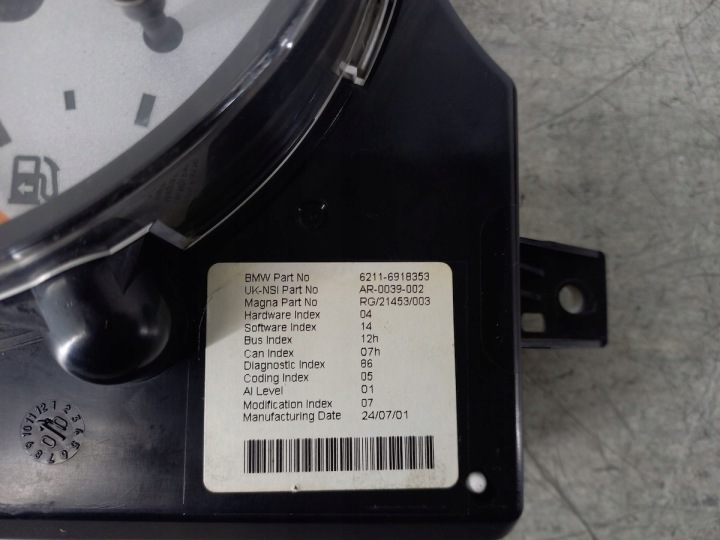 фото №8, Спидометр mini r50 6211-6918353 ar-0039-002 1.6 16v