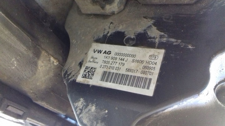 фото №6, Трансмісія рейка рульового управління 1k1423051bq 1k1909144j seat altea 04-