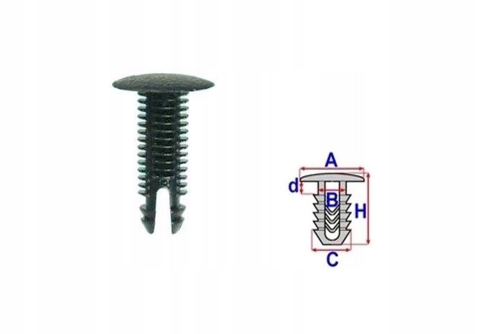фото №2, Застібки автомобільні lancia оббивка - 10404 rom 10404 rom 10404