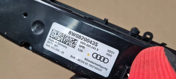 фото №6, A4 b9 8w панель воздуховод кондиционера 8w0820043s a5 8w