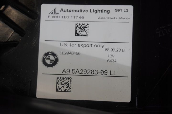 фото №8, Бампер капот лампи led bmw g01 g02 lci м-пакет 416 15km.