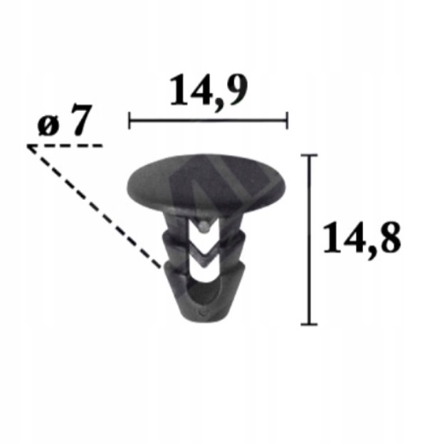 фото №1, Кліпса оббивка 10szt do lancia y10 ypsilon